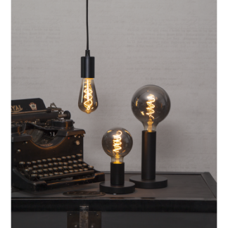 Røgfarvet serie LED, globe og Edison pærer