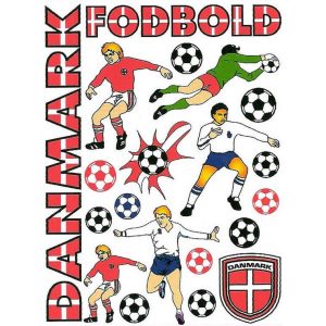 Stickers Danmark fodbold
