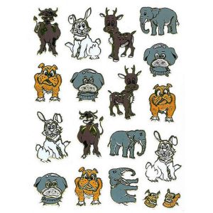 Stickers hunde og andre dyr
