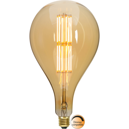 LED pære e27 Industrial Vintage 29 cm høj Edison Amber