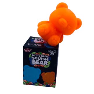 Frugtduftende Klemme Bamse Fruity Neon Squish Bear Fidget Toy Orange Bamse Legetøj Tilbud
