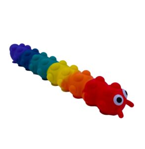 Push Popper Tusindben med Sugekopper Regnbuefarvet Fidget Toy Legetøj Tilbud